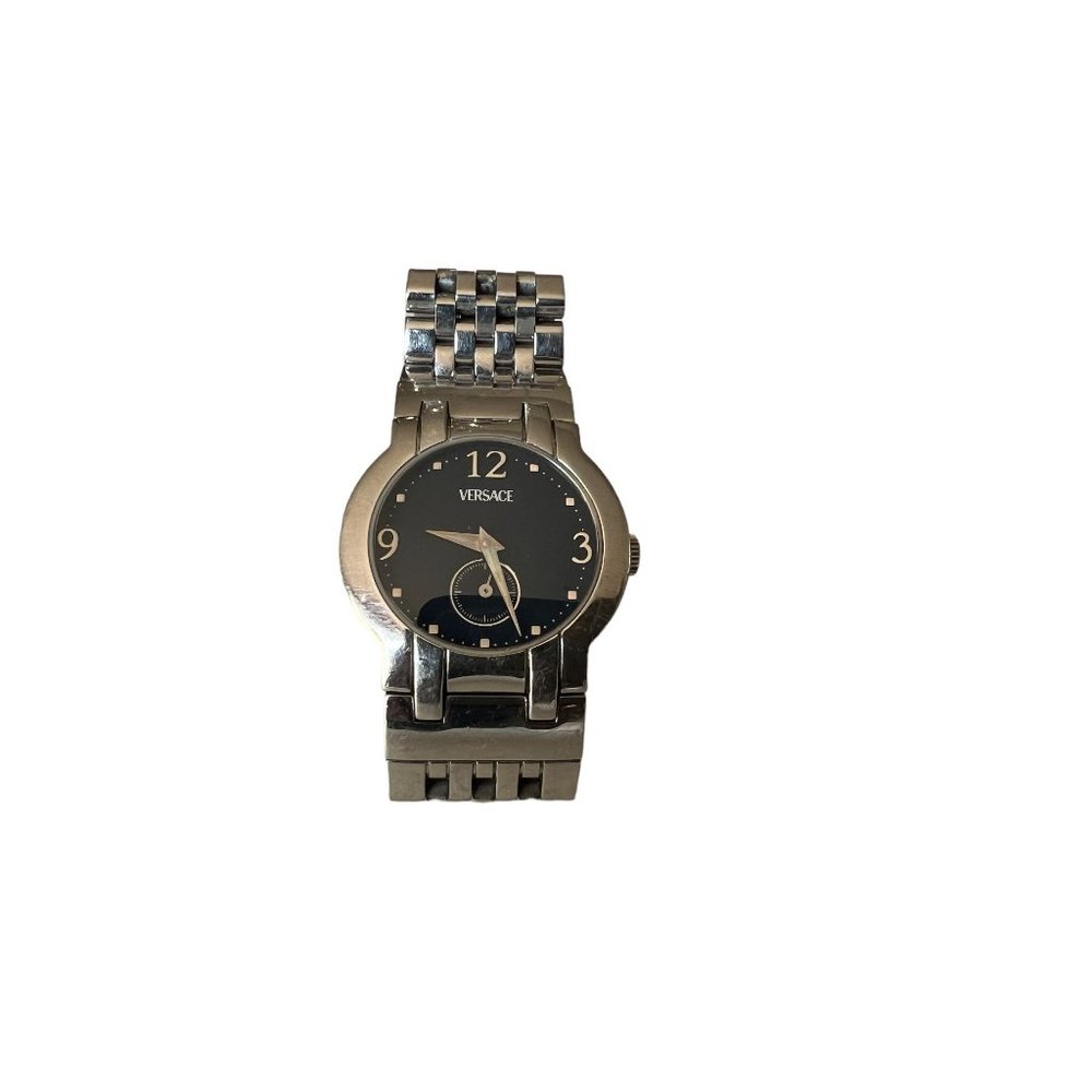 VERSACE: Stainless Steel Logo Quartz Watch  #1136